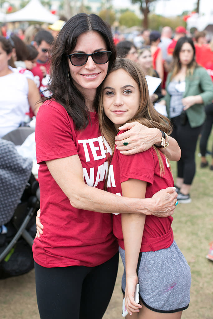 Courteney and Coco at an ALS walk in October. (Photo by Gabriel Olsen/FilmMagic)