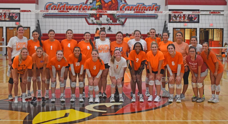 Coldwater Volleyball held Orange Night, a fundraiser for leukemia research spearheaded by JV player Braylinn Austin. The night involved raffles, a bake sale, and a pair of scrimmages, including an Alumni versus Varsity showdown