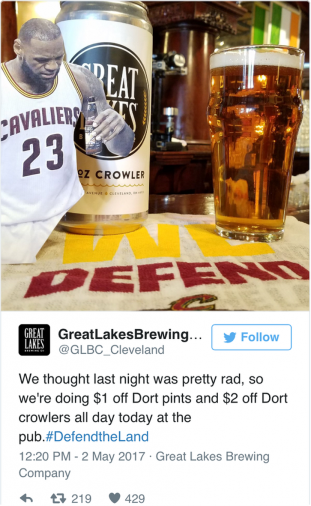 LeBron James' beer swipe was turned into a promotion, and James isn't happy about it - Yahoo Sports