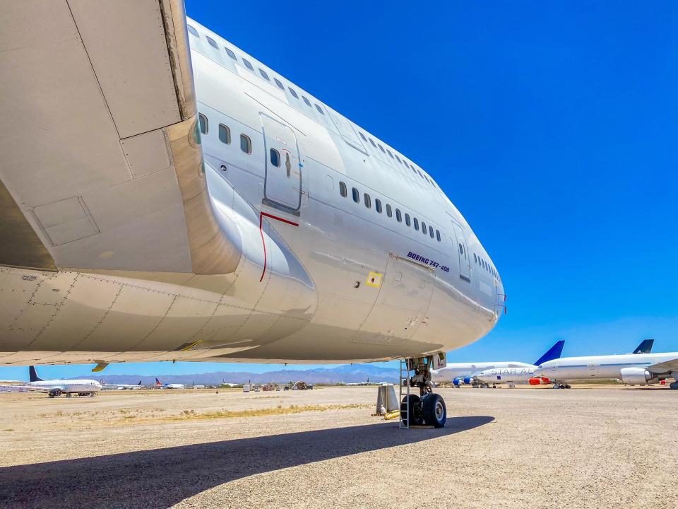 A stored aircraft in Pinal Airpark in Marana, Arizona - Pinal Airpark Tour 2021