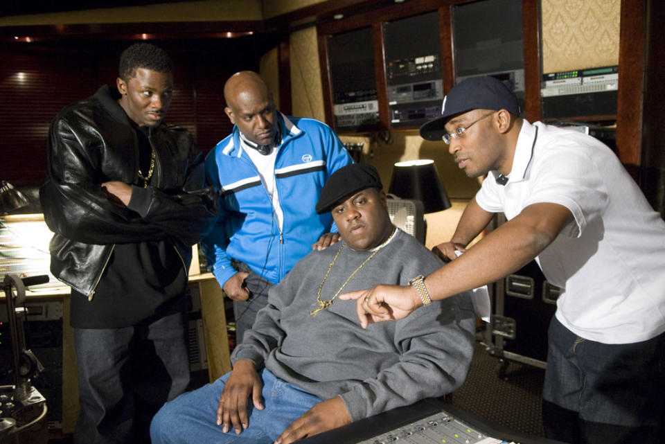 Derek Luke Producer Wayne Barrow Jamal Woolard Director George Tillman Notorious Production Stills Fox Searchlight 2009