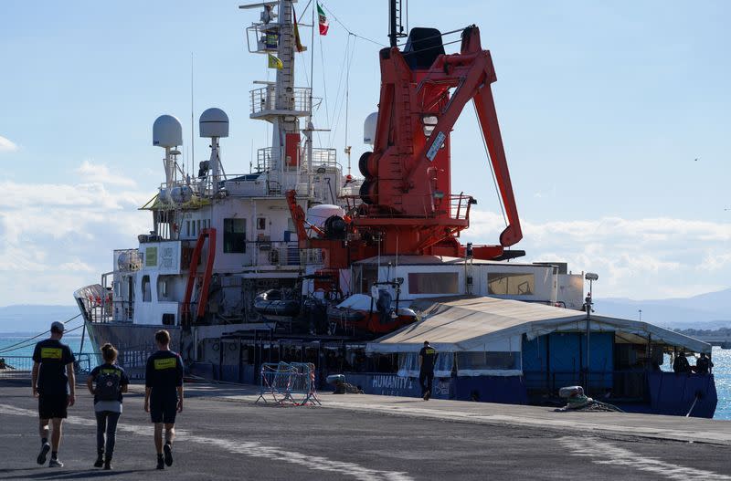 NGO rescue ships docked in Catania