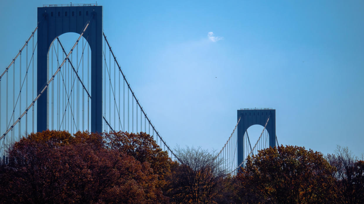 A beautiful shot of the Whitestone Bridge during the day in Queens, New York