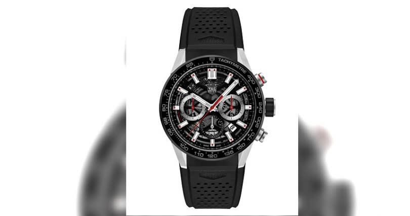 Carrera Calibre Heuer 02自動計時腕錶，建議售價NT$173,300。（圖／TAG Heuer泰格豪雅）