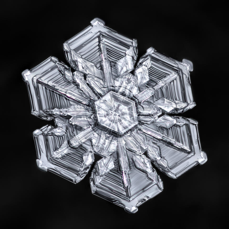 Incredible snowflake close-ups