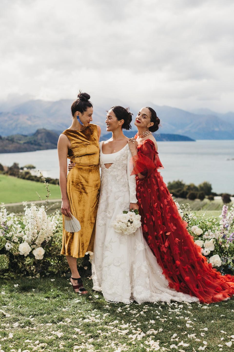 The social media star married photographer Luke Shadbolt at Rippon Hall in Lake Wanaka—a biodynamic vineyard that believes that the energy and love from each wedding goes into the earth and helps the grapes grow.