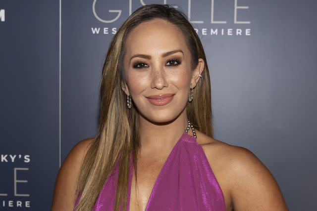 <p>Corine Solberg/Getty </p> Cheryl Burke attends the United Ukrainian Ballet performance of "Giselle" at the Segerstrom Center For The Arts on June 29, 2023 in Costa Mesa, California.