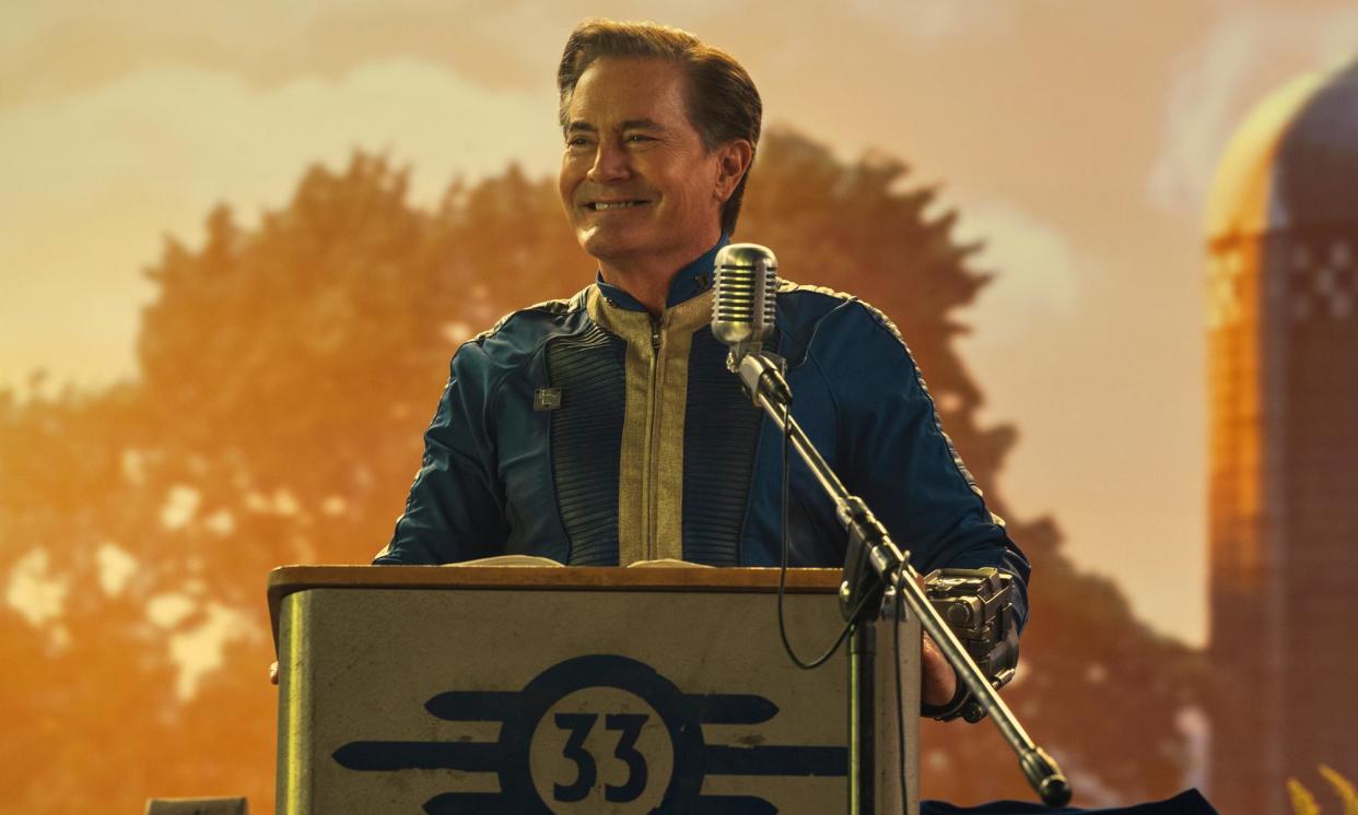 <span>Kyle MacLachlan as Hank MacLean in Fallout. The show was able to speak to longtime fans and newcomers by setting the story after the events of the game.</span><span>Photograph: Jojo Whilden/Prime Video</span>