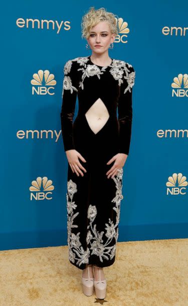 PHOTO: Julia Garner arrives at the 74th Primetime Emmy Awards held at the Microsoft Theater in Los Angeles, Sept. 12, 2022. (Ringo Chiu/Reuters)