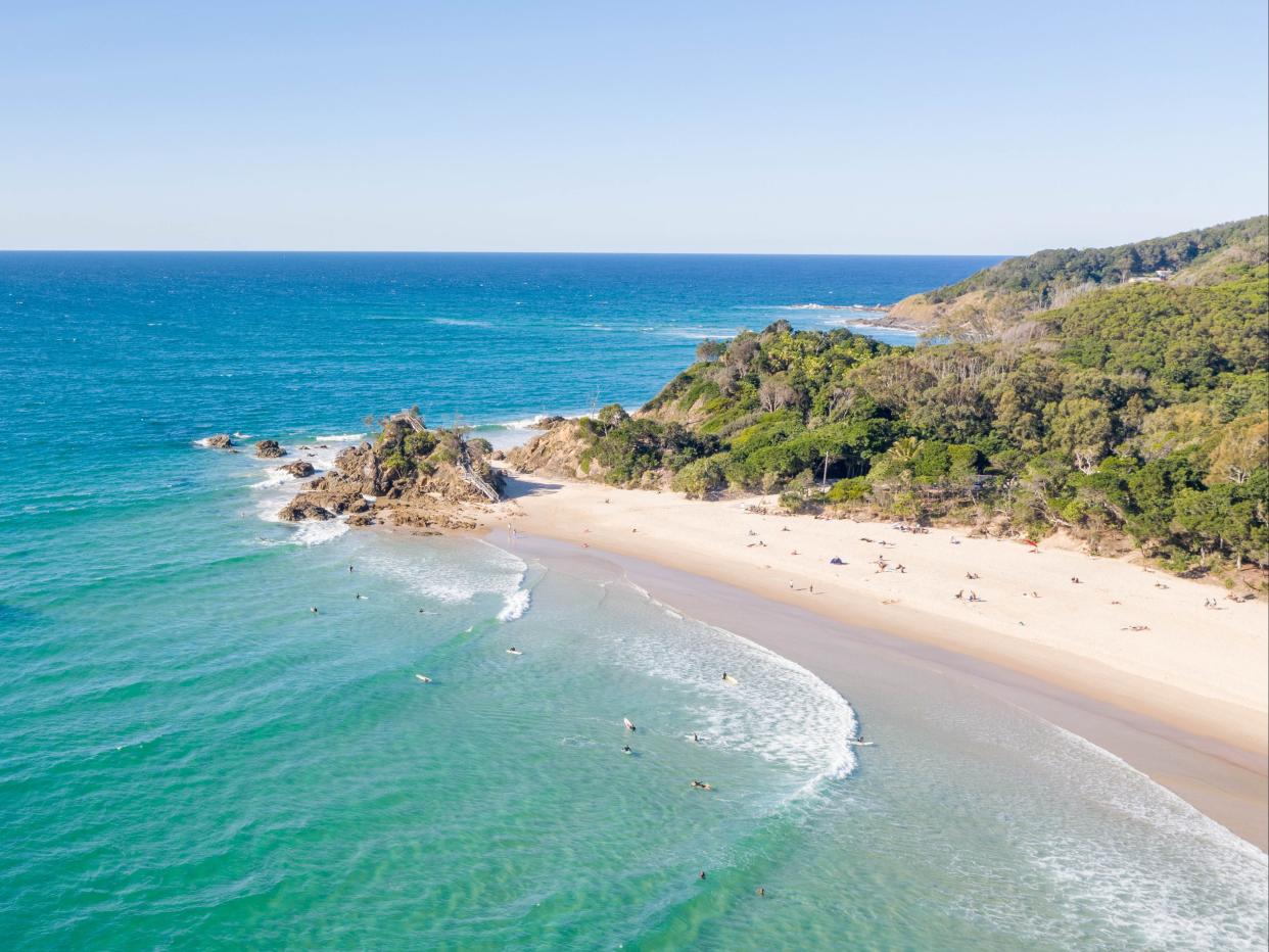 <p>A beach in Byron Bay</p> (Florent Rols/ZUMA Wire/Shutterstock)