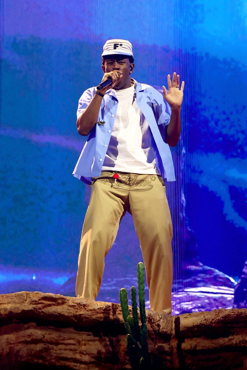 INDIO, CALIFORNIA - APRIL 13: Tyler, the Creator performs at the Coachella Stage during the 2024 Coachella Valley Music and Arts Festival at Empire Polo Club on April 13, 2024 in Indio, California. - Photo: Arturo Holmes (Getty Images)