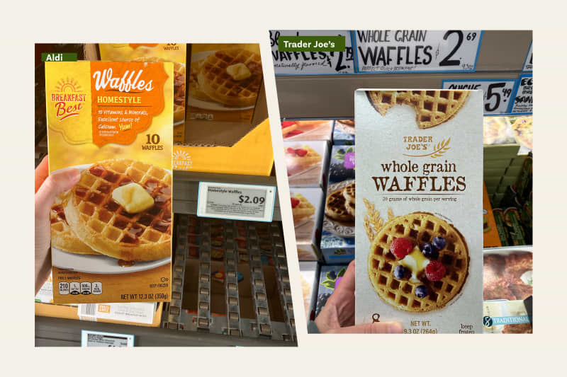 Aldi vs. Trader Joe's Waffles.