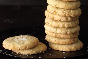 Lemon-Lime Basil Shortbread Cookies