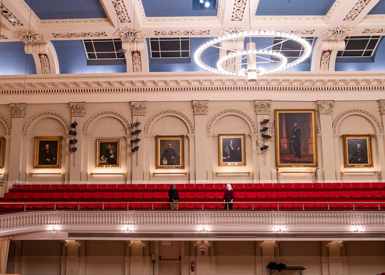 Portraits of William Brown and Martha Tulip Lewis (Brown), Sojourner Truth, and Frederick Douglass will be added to the gallery of portraits in the Great Hall at Mechanics Hall.