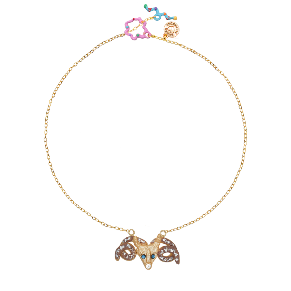 <p><a href="https://www.susanalexandra.com/collections/star-signs-collection/products/1-charm-necklace" rel="nofollow noopener" target="_blank" data-ylk="slk:Shop Now;elm:context_link;itc:0;sec:content-canvas" class="link ">Shop Now</a></p><p>Zodiac Star Symbol Necklace</p><p>$118.00</p><p>susanalexandra.com</p>