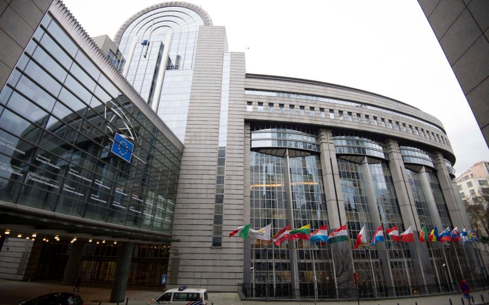 The European Parliament's Brussels seat, where today's vote will be held. The parliament's second seat is in Strasbourg, France.  - Eddie Mulholland