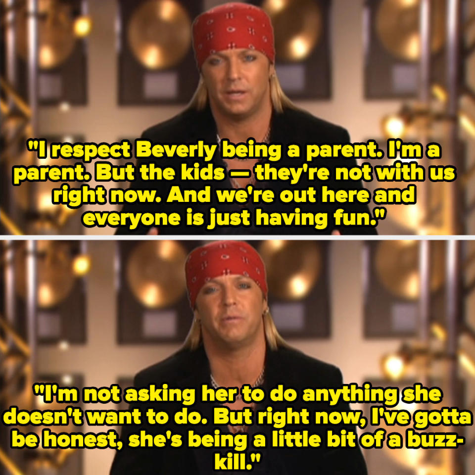 Bret Michaels confessional in "Rock of Love"