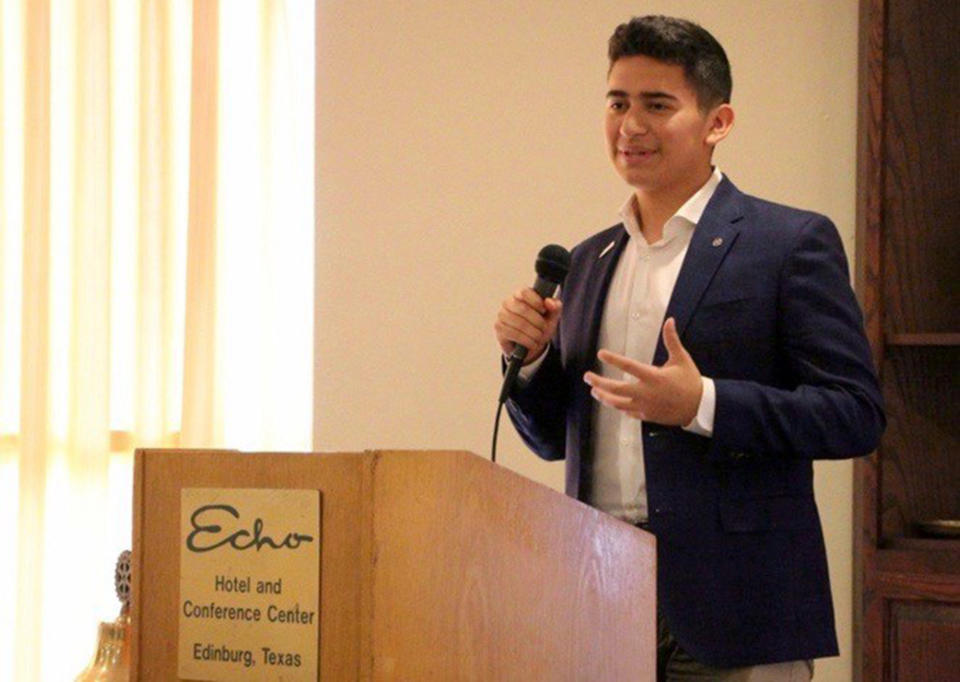 Diego Castillo decided to attend The University of Texas Rio Grande Honors College after volunteering in his community during the coronavirus outbreak. (Courtesy of Diego Castillo)