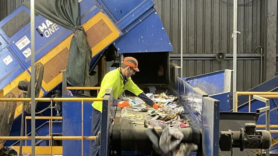 A recycling industry expert has warned that if the company closes it would make it almost impossible to establish an end-to-end recycling industry for plastic in Australia. Picture: Leighton Smith.