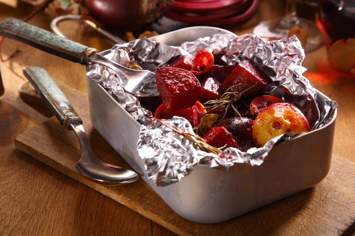 Proceed with caution when using foil for cooking. Shutterstock