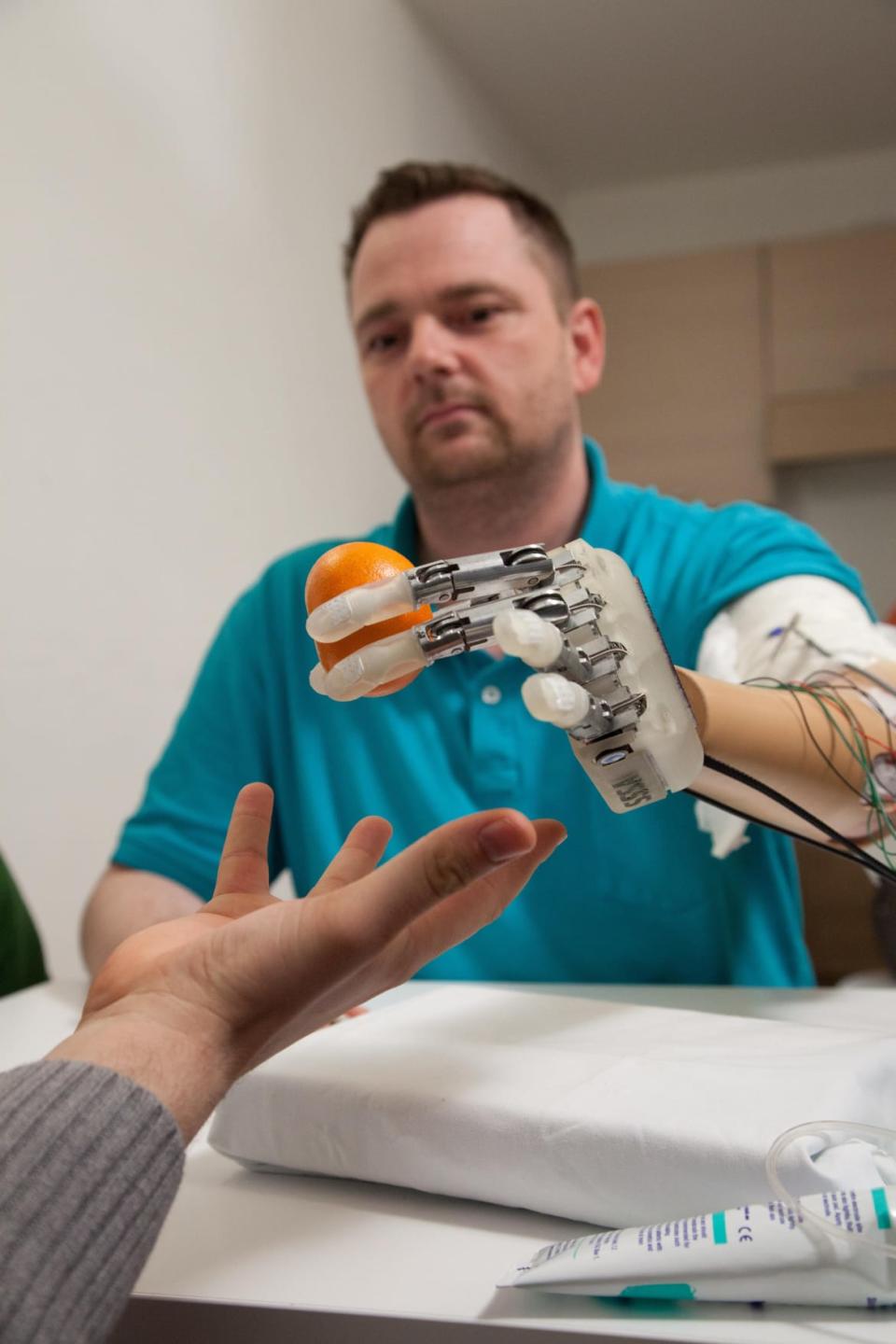 <div class="inline-image__caption"><p>Silvestro Micera, a neuroengineer at the Swiss Federal Institute of Technology Lausanne, is one such scientist pioneered the development of robotic limbs <a href="https://actu.epfl.ch/news/amputee-feels-in-real-time-with-bionic-hand/" rel="nofollow noopener" target="_blank" data-ylk="slk:t;elm:context_link;itc:0;sec:content-canvas" class="link ">t</a>hat allowed an amputee to "feel" what they touched. </p></div> <div class="inline-image__credit">2014 Lifehand 2 / Patrizia Tocci</div>