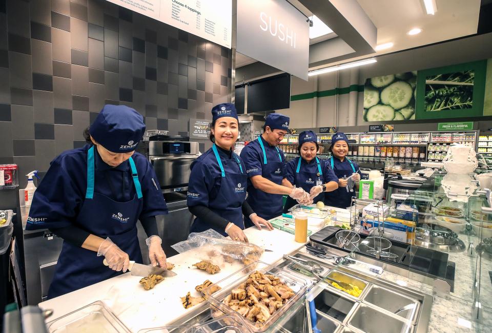 Sushi counter at the new Publix location opening on January 10, 2024 at 2500 Terra Crossing Blvd.