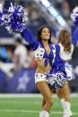 <p>The Dallas Cowboys cheerleaders perform during a game against the Washington Redskins on Thursday, Nov. 24, 2016 at AT&T Stadium in Arlington, Texas. (Steve Nurenberg/Fort Worth Star-Telegram/TNS via Getty Images) </p>