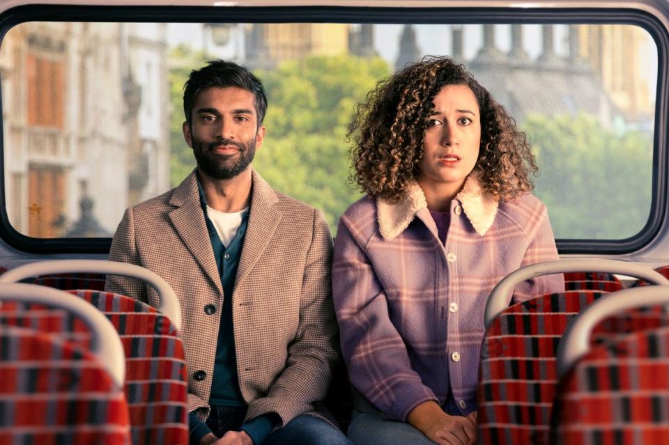 Nikesh Patel and Rose Matafeo in Starstruck (BBC/Avalon UK/Shamil Tanna)