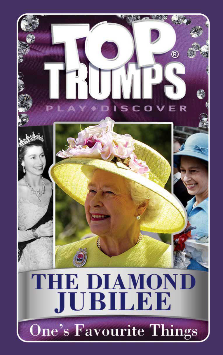 As the Jubilee will bring friends and family together it is only fitting that a royally-themed Top Trumps set is available for purchase. The deck, titled “One’s favourite things”, features the catagories ‘age’, ‘magic moment’, ‘pomp and ceremony’, ‘off duty’ and ‘quintessential’.