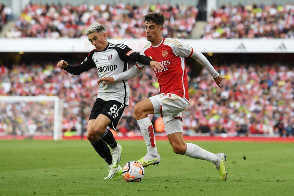 Havertz struggled against Fulham (Arsenal FC via Getty Images)