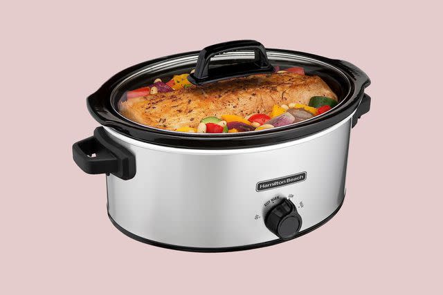 Hamilton Beach Portable 6 Quart Set & Forget Digital Programmable Slow  Cooker Lock, Dishwasher Safe Crock & Lid, Temperature Probe, Stainless  Steel - Yahoo Shopping