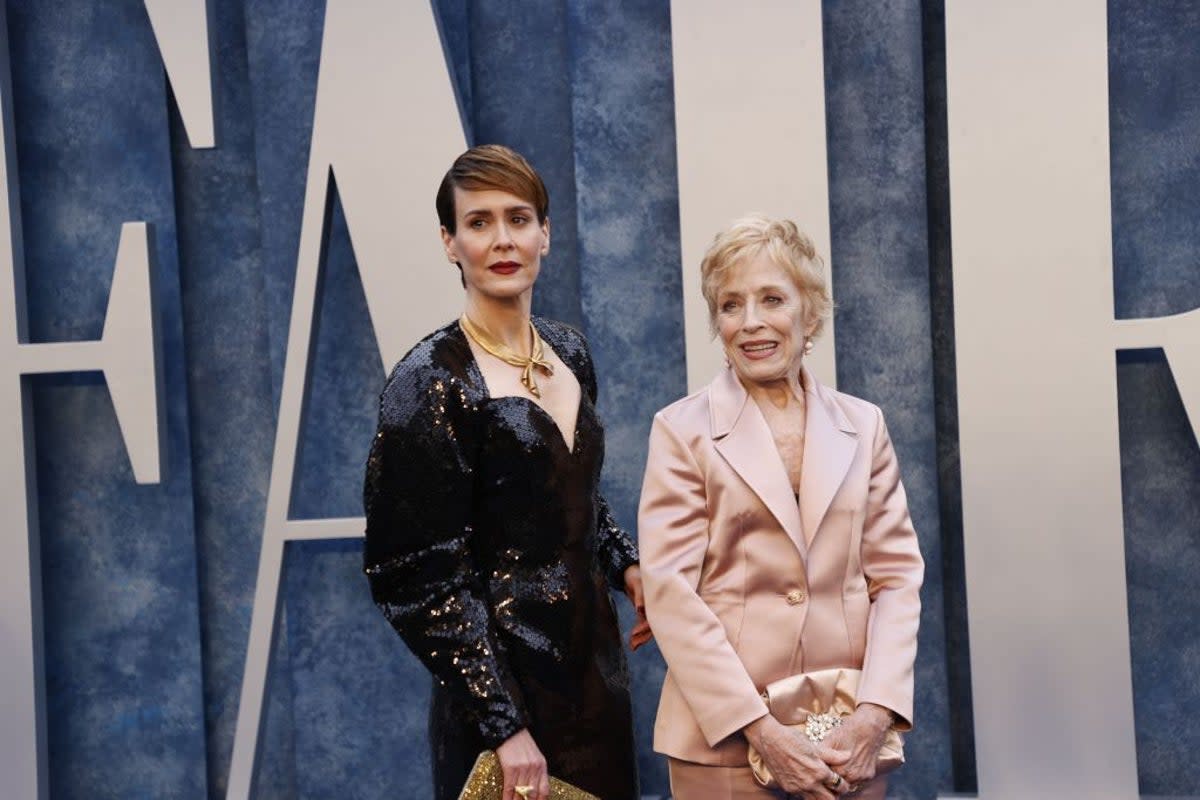 Holland Taylor has ruled out sharing a screen with girlfriend Sarah Paulson (AFP via Getty Images)