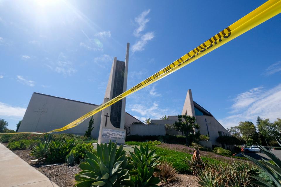 美國南加州一間教堂傳出槍擊案，已造成1人罹難，多人受傷。（AFP）