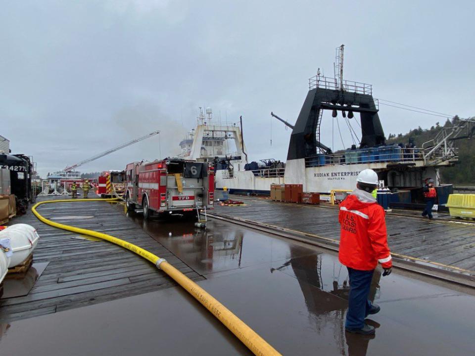 USCG crews enforced waterway restrictions to ensure safety of responders