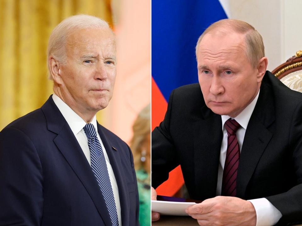 Joe Biden et Vladimir Poutine seraient deux des plus grands noms à y assister (Getty/EPA)