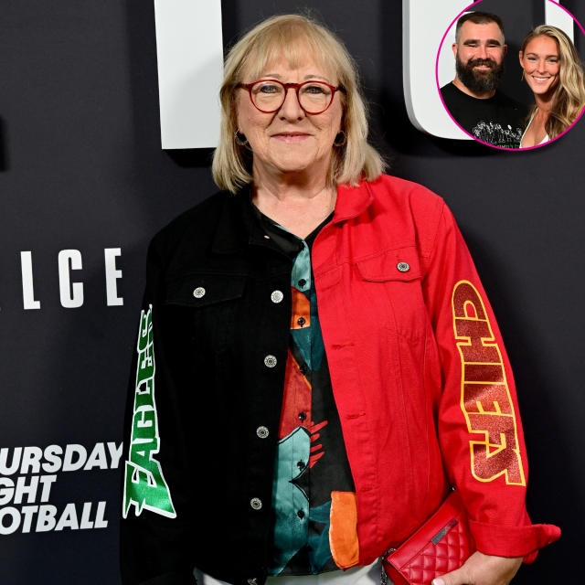 Donna Kelce sits next to another famous face to watch Eagles play