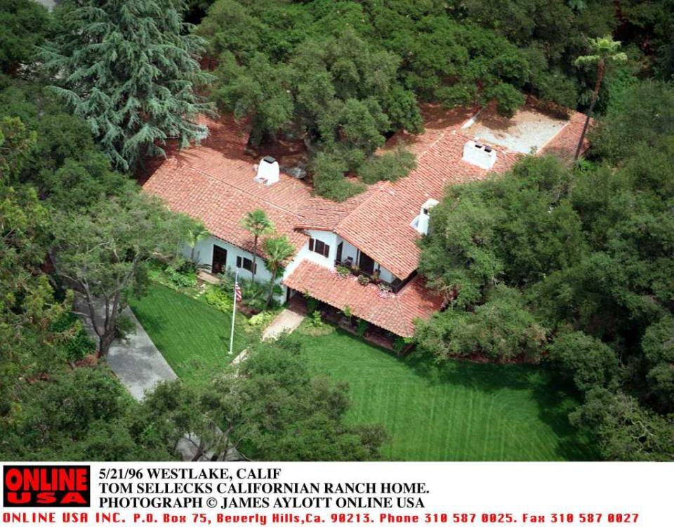 Selleck’s ranch home. Getty Images