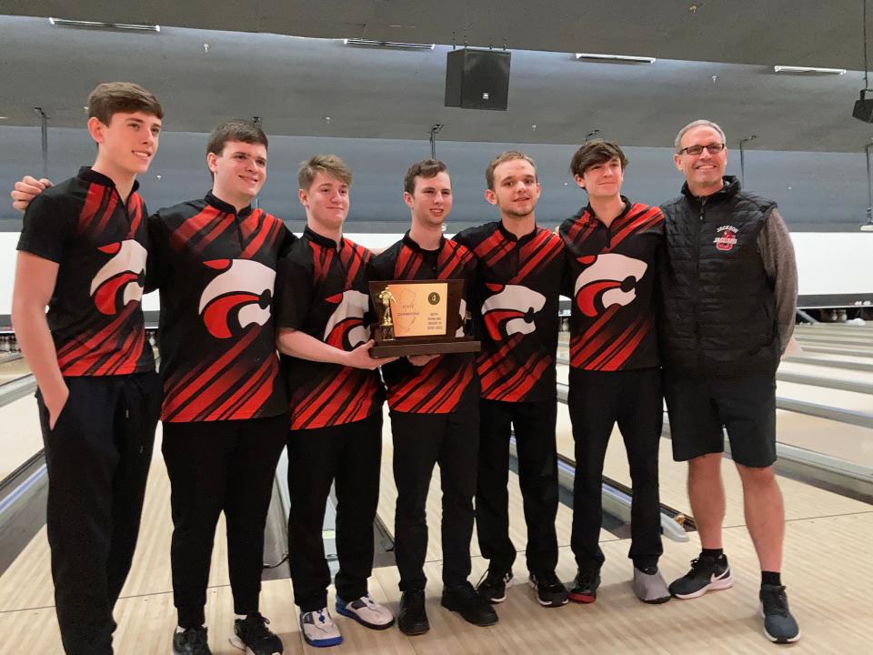 Jackson Memorial repeated as Group 3 champion at the NJSIAA boys bowling team finals on Monday, Feb. 20, 2023 at Bowlero North Brunswick.