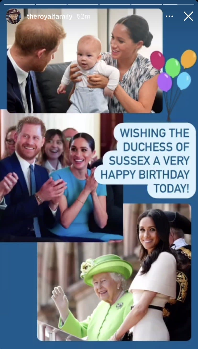 Royal Family Instagram Stories