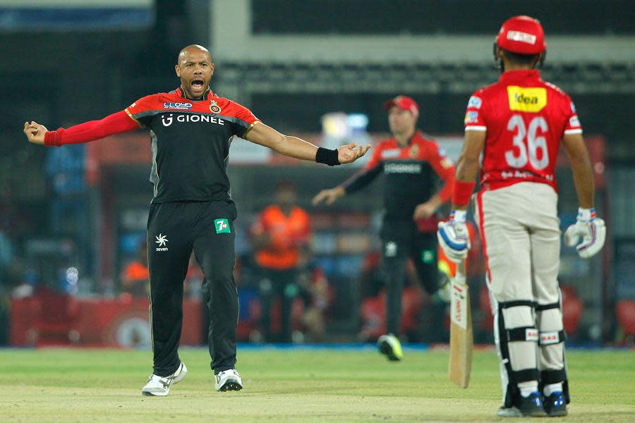 Tymal Mills in action for the Royal Challengers BangaloreRoyal Challengers Bangalore