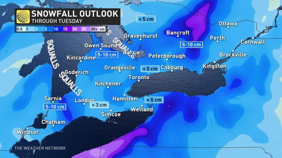 Ontario snowfall outlook