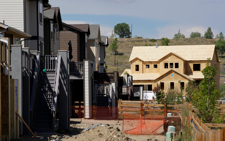 A construction site of new homes is seen at Leyden Rock in Arvada, Colorado August 30, 2016. REUTERS/Rick Wilking 