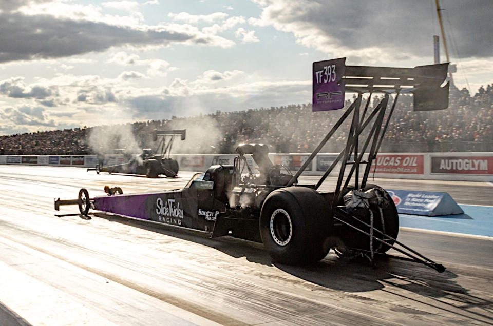 <p>Drag racing consists of two drivers racing against each other in a <strong>straight line</strong> from a <strong>standing start</strong>. Since the sport was formalised in the early 1950s, the competitive length of the track in high-level events has always been a <strong>quarter of a mile</strong> (or <strong>1320 feet</strong>), followed by a much longer run-off area. In amateur events, runs may take place over an eight of a mile, but the “<strong>standing quarter</strong>” is the norm in professional racing.</p><p>Well, sort of, but anyone who tells you this hasn't been paying attention to the sport for over a decade.</p>