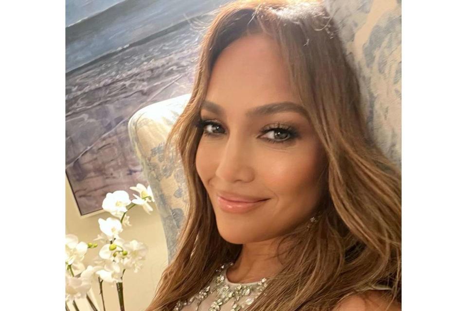 Jennifer Lopez celebrates the first anniversary of her wedding in Las Vegas with Ben Affleck