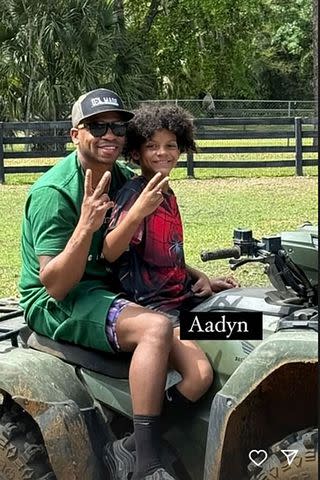 <p>jimmie allen/instagram</p> Jimmie and Aadyn Allen