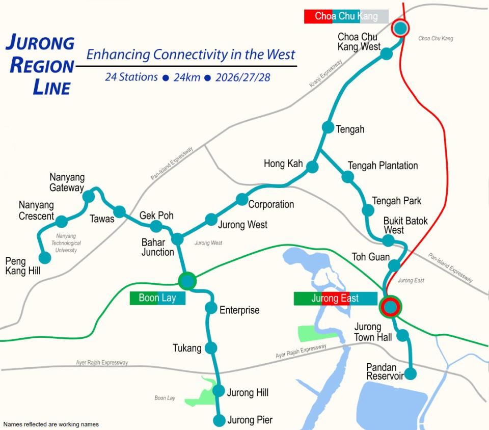jurong region line (JRL)
