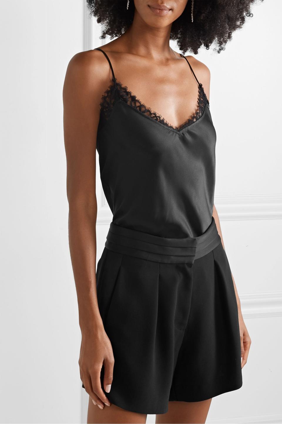 8) Lace-Trimmed Camisole