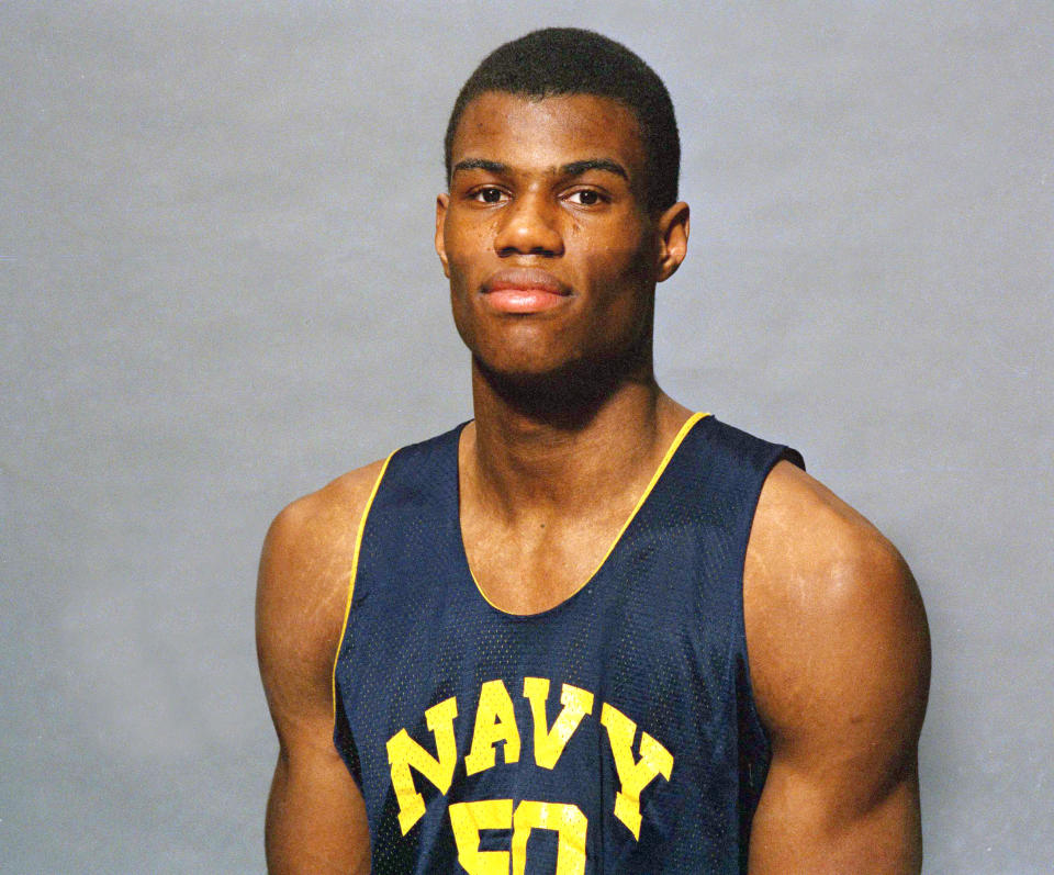 David Robinson, a 7-foot center out of Navy, was the No. 1 pick in the 1987 NBA draft. (AP)