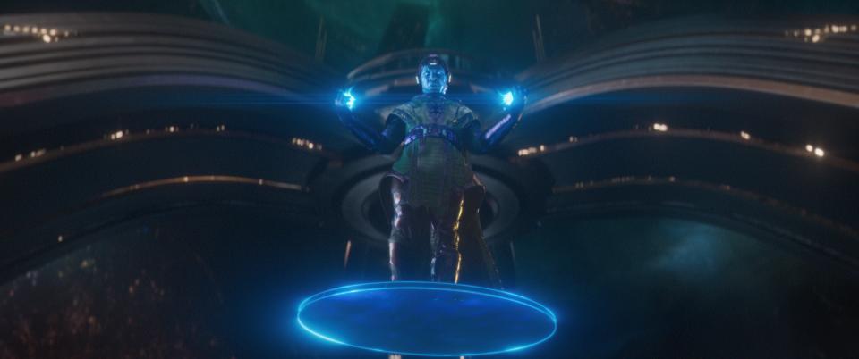 Kang the Conqueror (Jonathan Majors) arrives as the Marvel universe's new big bad in "Ant-Man and the Wasp: Quantumania."