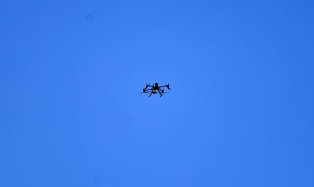The drone seen above the game